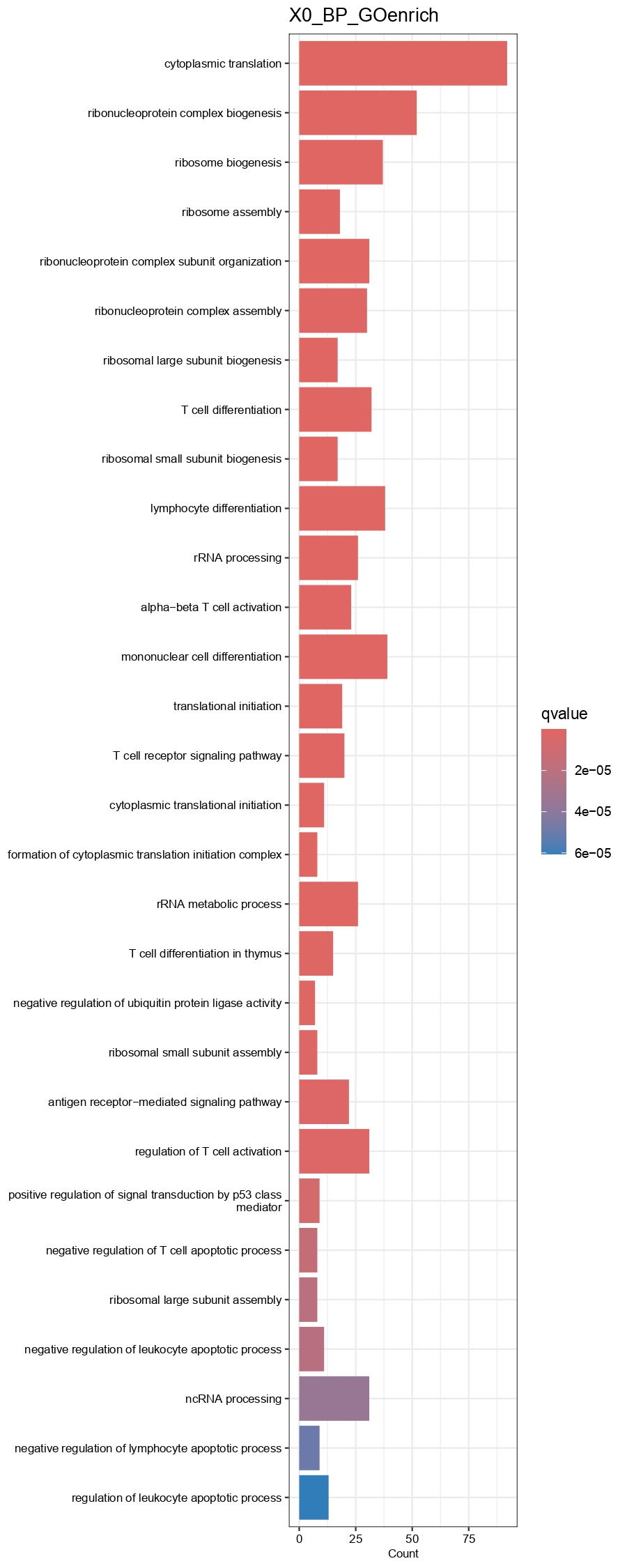 Barplot showing GO（BP）and KEGG enrichment results of each cell type group